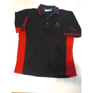 Walt Disney World Polo Shirt Mens (M) Black Mickey Mouse Embroidered Logo